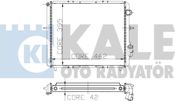 KALE OTO RADYATÖR 221199 - Radiators, Motora dzesēšanas sistēma autodraugiem.lv