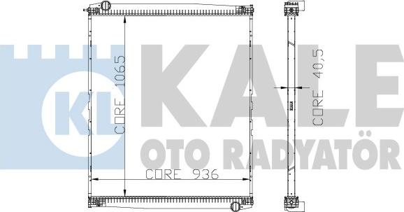 KALE OTO RADYATÖR 272300 - Radiators, Motora dzesēšanas sistēma autodraugiem.lv