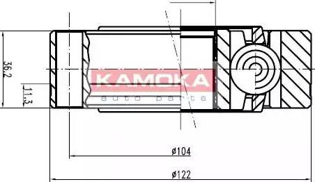 Kamoka 9003 - Šarnīru komplekts, Piedziņas vārpsta autodraugiem.lv