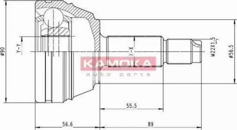 Kamoka 6710 - Šarnīru komplekts, Piedziņas vārpsta autodraugiem.lv