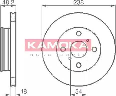 Kamoka 103826 - Bremžu diski autodraugiem.lv