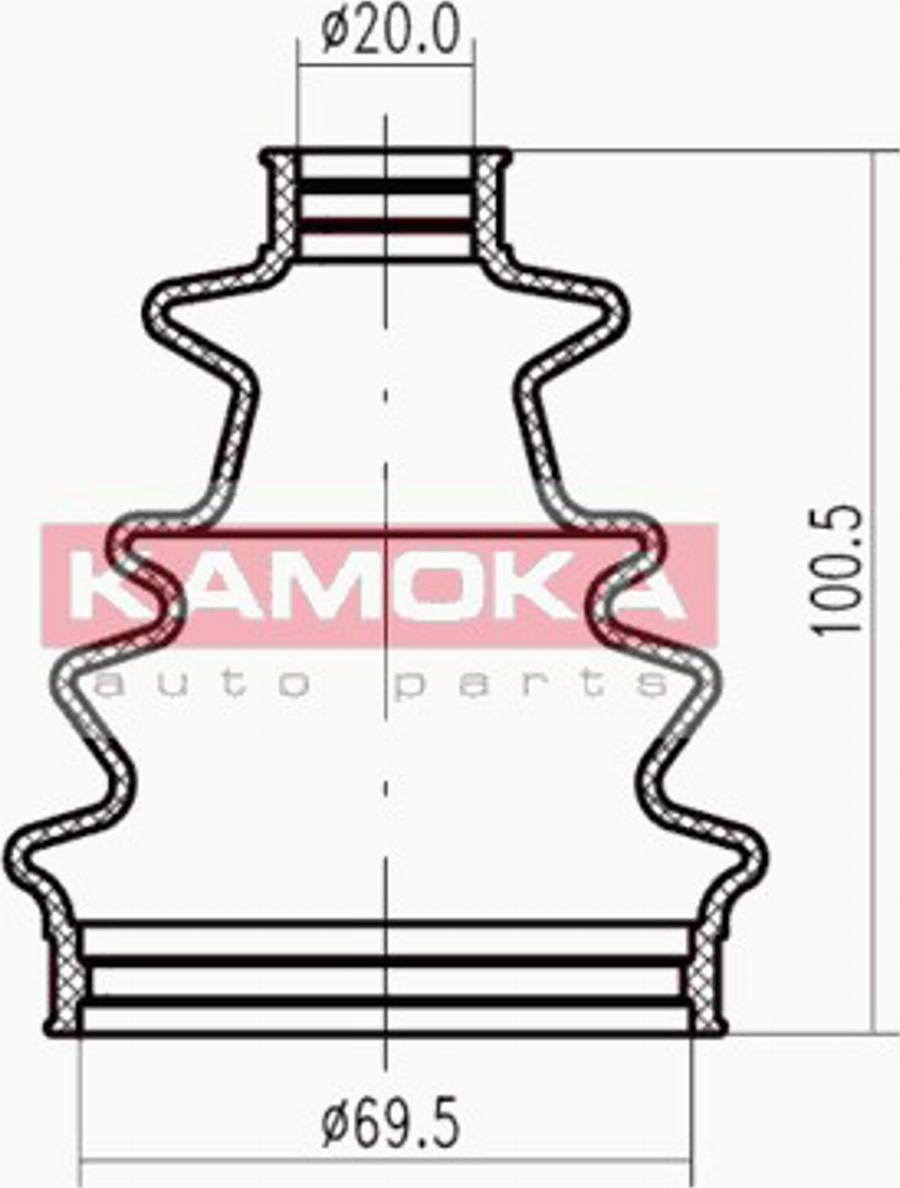 Kamoka 1146348 - Putekļusargs, Piedziņas vārpsta autodraugiem.lv