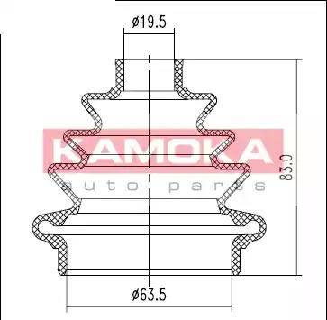 Kamoka 1146258 - Putekļusargs, Piedziņas vārpsta autodraugiem.lv