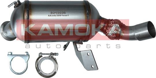 Kamoka 8010036 - Nosēdumu / Daļiņu filtrs, Izplūdes gāzu sistēma autodraugiem.lv