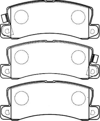 Kavo Parts BP-9094 - Bremžu uzliku kompl., Disku bremzes autodraugiem.lv