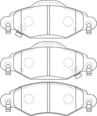 Kavo Parts BP-9096 - Bremžu uzliku kompl., Disku bremzes autodraugiem.lv