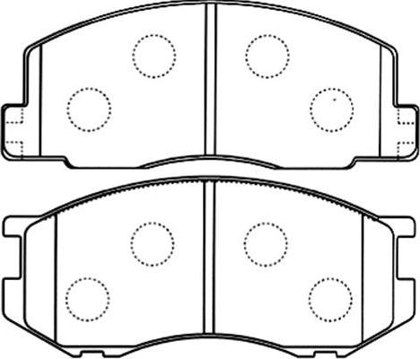 Kavo Parts BP-9098 - Bremžu uzliku kompl., Disku bremzes autodraugiem.lv