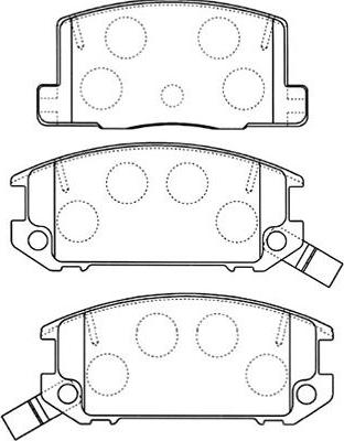 Kavo Parts BP-9093 - Bremžu uzliku kompl., Disku bremzes autodraugiem.lv