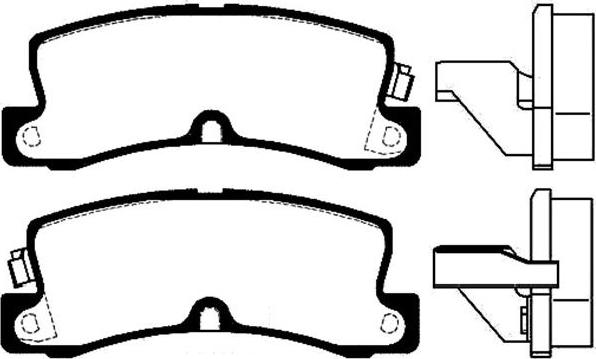 Kavo Parts BP-9050 - Bremžu uzliku kompl., Disku bremzes autodraugiem.lv