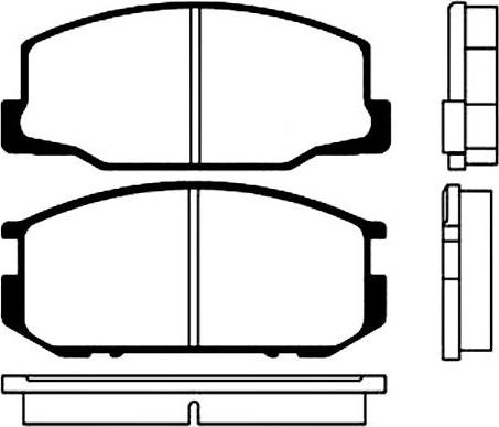 Japanparts JPA-246AF - Bremžu uzliku kompl., Disku bremzes autodraugiem.lv