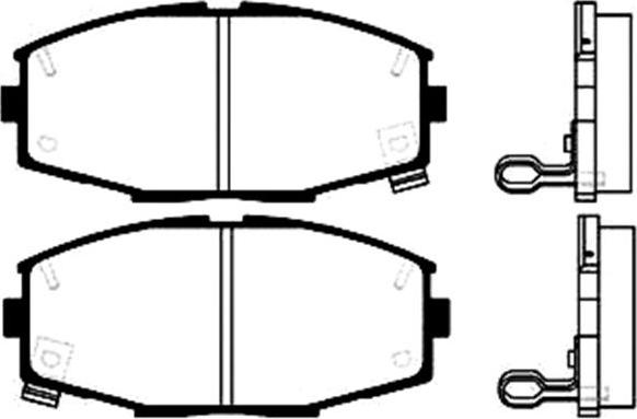 Kavo Parts BP-9008 - Bremžu uzliku kompl., Disku bremzes autodraugiem.lv