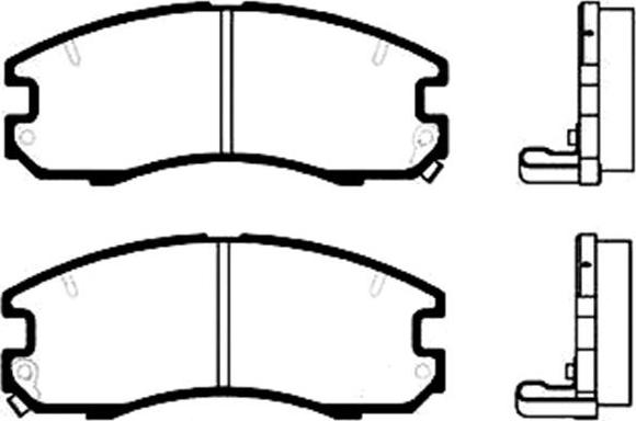 Kavo Parts BP-9013 - Bremžu uzliku kompl., Disku bremzes autodraugiem.lv