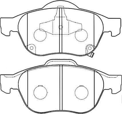 Kavo Parts BP-9080 - Bremžu uzliku kompl., Disku bremzes autodraugiem.lv