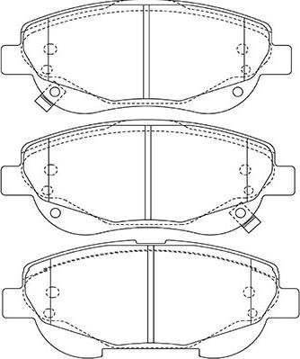 Kavo Parts KBP-9143 - Bremžu uzliku kompl., Disku bremzes autodraugiem.lv