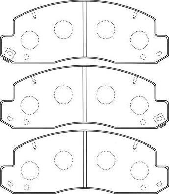 Kavo Parts BP-9106 - Bremžu uzliku kompl., Disku bremzes autodraugiem.lv