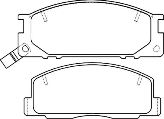 Kavo Parts BP-9101 - Bremžu uzliku kompl., Disku bremzes autodraugiem.lv