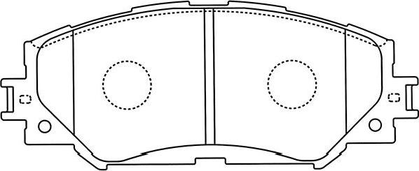 Kavo Parts BP-9116 - Bremžu uzliku kompl., Disku bremzes autodraugiem.lv