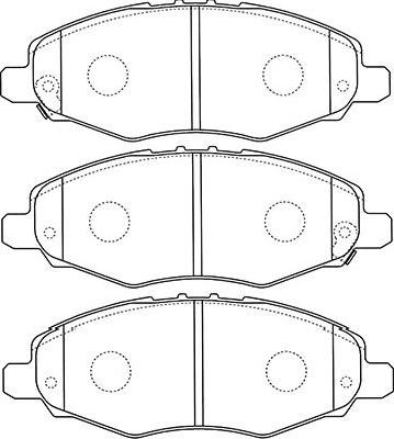 Kavo Parts BP-9113 - Bremžu uzliku kompl., Disku bremzes autodraugiem.lv