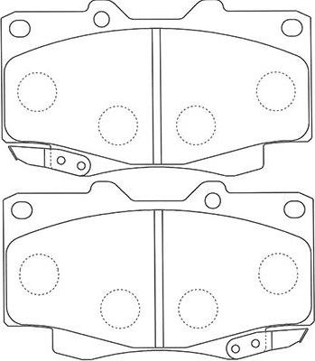 Kavo Parts BP-9117 - Bremžu uzliku kompl., Disku bremzes autodraugiem.lv