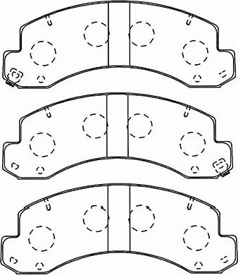 Kavo Parts BP-9134 - Bremžu uzliku kompl., Disku bremzes autodraugiem.lv