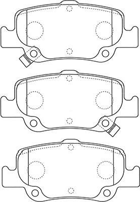 Kavo Parts BP-9129 - Bremžu uzliku kompl., Disku bremzes autodraugiem.lv