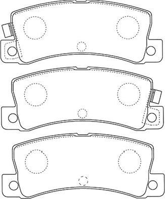 Kavo Parts BP-9124 - Bremžu uzliku kompl., Disku bremzes autodraugiem.lv