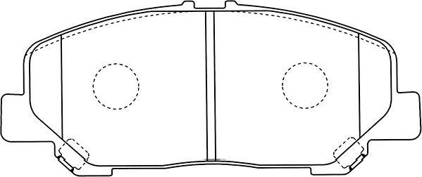 Kavo Parts BP-9125 - Bremžu uzliku kompl., Disku bremzes autodraugiem.lv