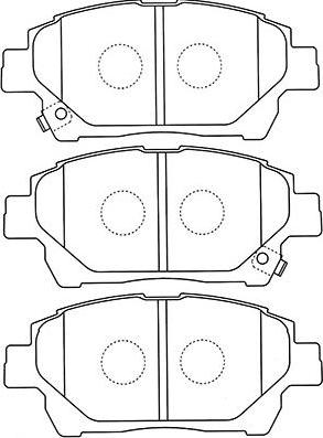 Kavo Parts BP-9120 - Bremžu uzliku kompl., Disku bremzes autodraugiem.lv