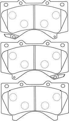 Kavo Parts BP-9121 - Bremžu uzliku kompl., Disku bremzes autodraugiem.lv