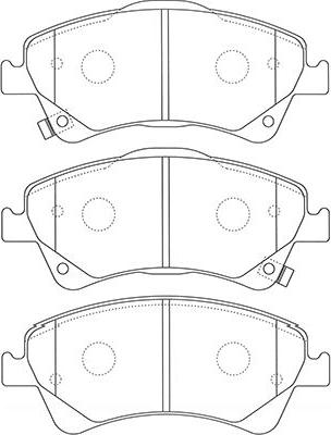 Kavo Parts BP-9128 - Bremžu uzliku kompl., Disku bremzes autodraugiem.lv