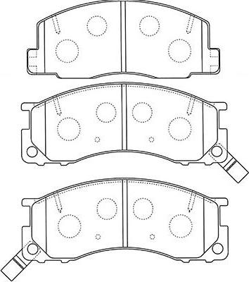 Kavo Parts BP-9123 - Bremžu uzliku kompl., Disku bremzes autodraugiem.lv