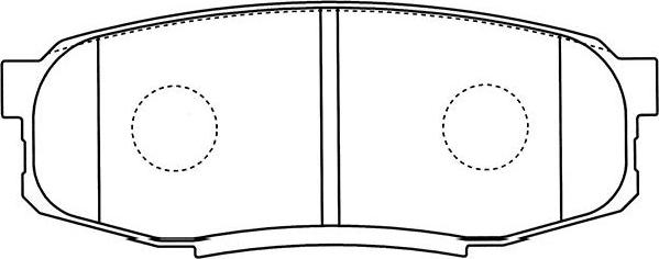 Kavo Parts BP-9122 - Bremžu uzliku kompl., Disku bremzes autodraugiem.lv