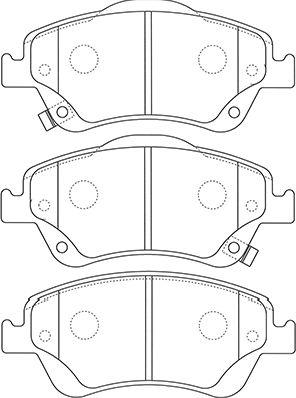 Kavo Parts BP-9127 - Bremžu uzliku kompl., Disku bremzes autodraugiem.lv