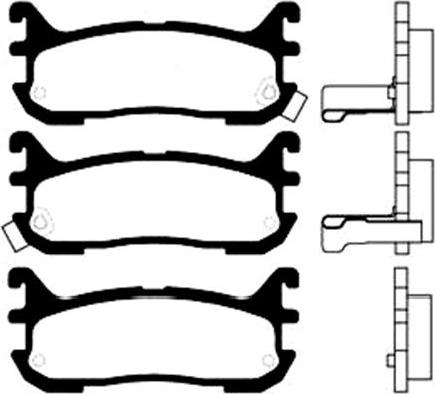 Kavo Parts BP-4541 - Bremžu uzliku kompl., Disku bremzes autodraugiem.lv