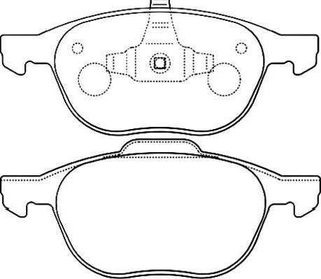 Kavo Parts BP-4555 - Bremžu uzliku kompl., Disku bremzes autodraugiem.lv