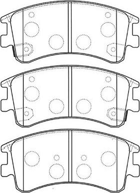 Kavo Parts BP-4551 - Bremžu uzliku kompl., Disku bremzes autodraugiem.lv