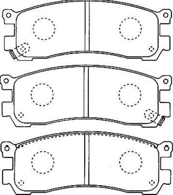 Kavo Parts BP-4552 - Bremžu uzliku kompl., Disku bremzes autodraugiem.lv