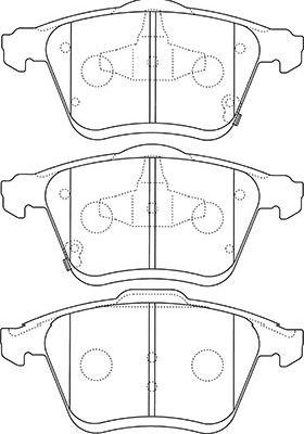 Kavo Parts BP-4566 - Bremžu uzliku kompl., Disku bremzes autodraugiem.lv