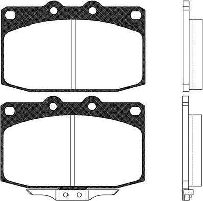 Kavo Parts BP-4509 - Bremžu uzliku kompl., Disku bremzes autodraugiem.lv