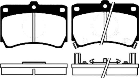 Japanparts PA-326 - Bremžu uzliku kompl., Disku bremzes autodraugiem.lv