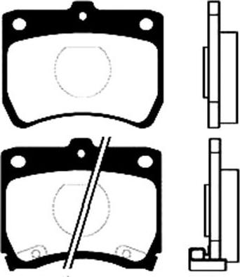 Kavo Parts BP-4511 - Bremžu uzliku kompl., Disku bremzes autodraugiem.lv