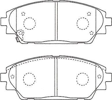 Kavo Parts BP-4584 - Bremžu uzliku kompl., Disku bremzes autodraugiem.lv