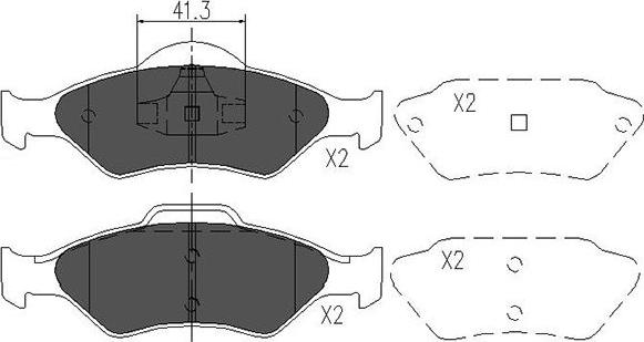 Kavo Parts KBP-4561 - Bremžu uzliku kompl., Disku bremzes autodraugiem.lv