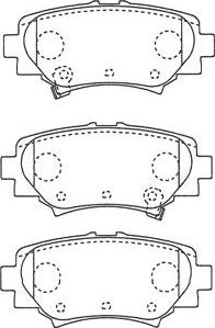 Kavo Parts BP-4586 - Bremžu uzliku kompl., Disku bremzes autodraugiem.lv