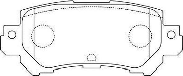 Kavo Parts BP-4580 - Bremžu uzliku kompl., Disku bremzes autodraugiem.lv