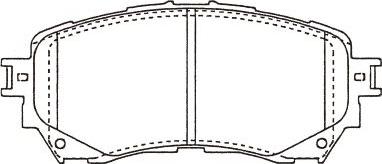 Kavo Parts BP-4581 - Bremžu uzliku kompl., Disku bremzes autodraugiem.lv