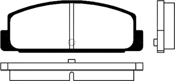 Kavo Parts BP-4534 - Bremžu uzliku kompl., Disku bremzes autodraugiem.lv