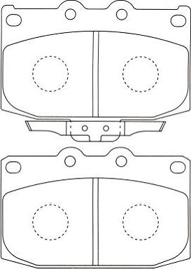 Kavo Parts BP-4530 - Bremžu uzliku kompl., Disku bremzes autodraugiem.lv