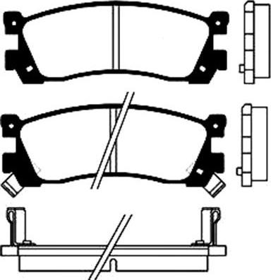 Kavo Parts BP-4537 - Bremžu uzliku kompl., Disku bremzes autodraugiem.lv