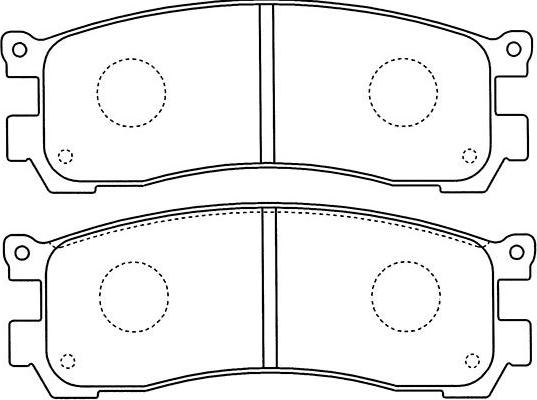 Kavo Parts BP-4571 - Bremžu uzliku kompl., Disku bremzes autodraugiem.lv